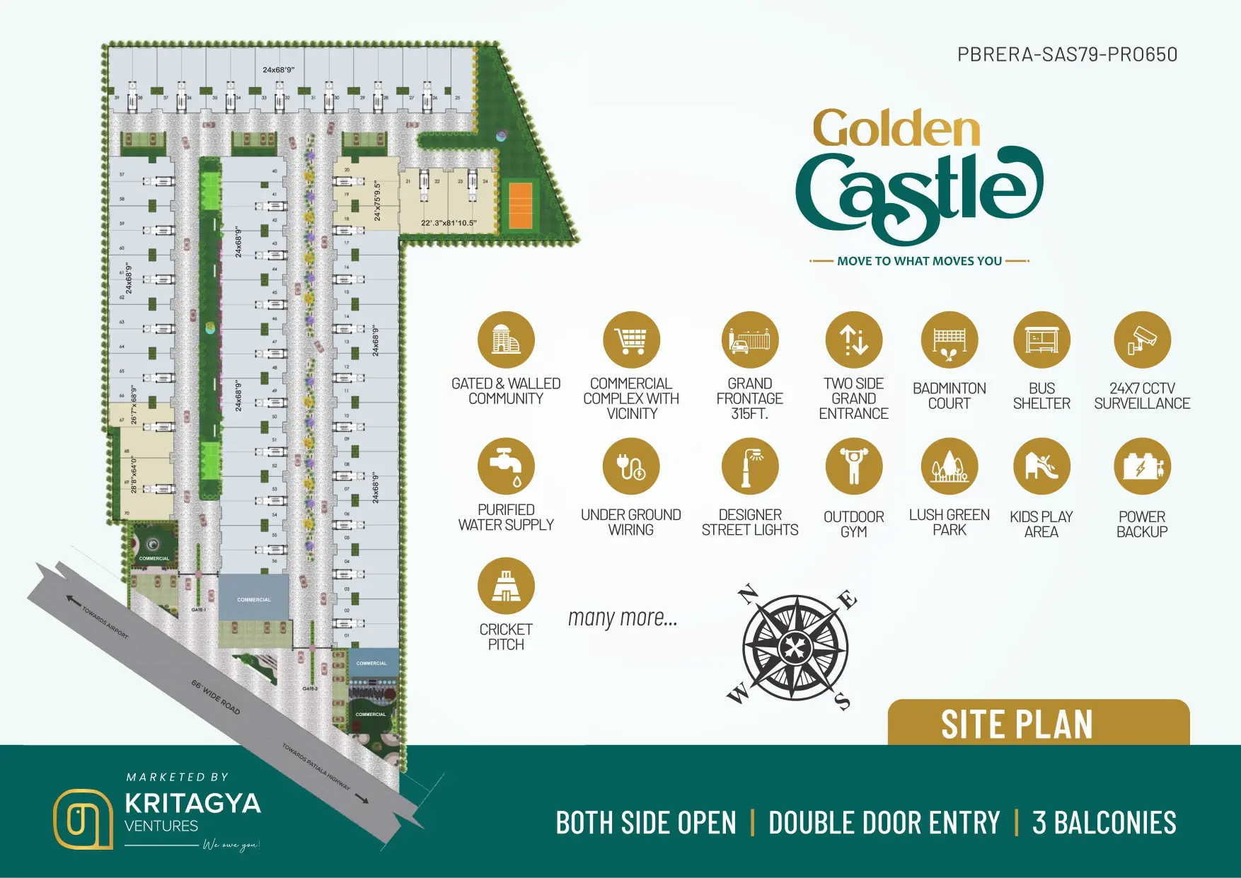 Golden Castle site plan